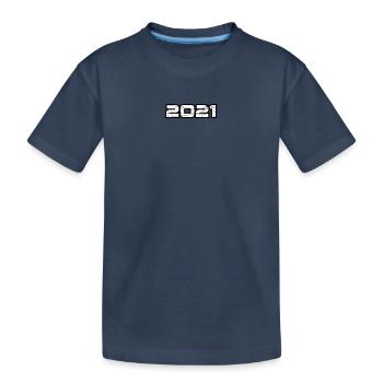 2021 - Kinder Premium Bio T-Shirt - Navy - Vorne