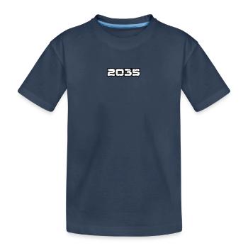 2035 - Kinder Premium Bio T-Shirt - Navy - Vorne