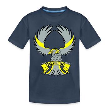 Adler Veni vidi vici - T-shirt bio Premium Enfant - bleu marine - Devant
