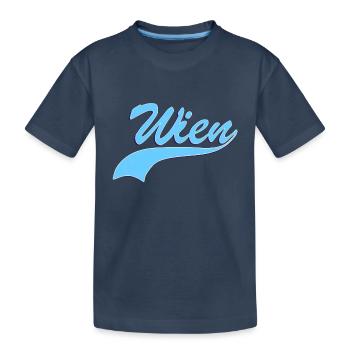 Wien - Kinder Premium Bio T-Shirt - Navy - Vorne