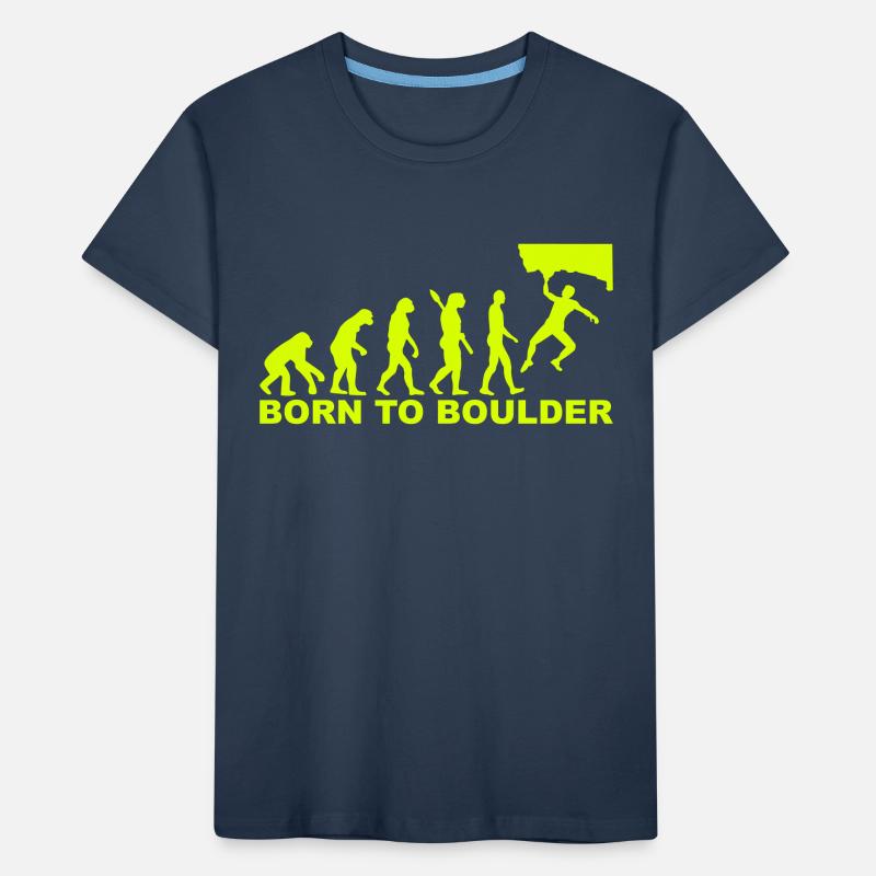 Evolution boulder T-shirt bio Premium Enfant