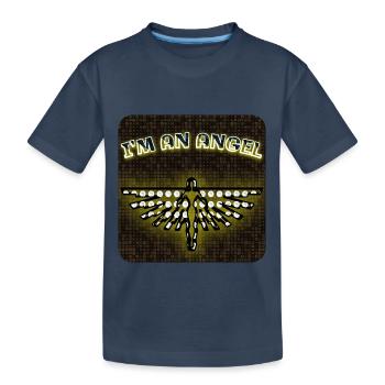Je suis un ange - Club WoW - 2023 - T-shirt bio Premium Enfant - bleu marine - Devant