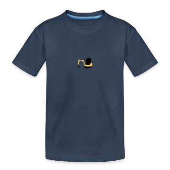 pelleteuse - T-shirt bio Premium Enfant - bleu marine - Devant