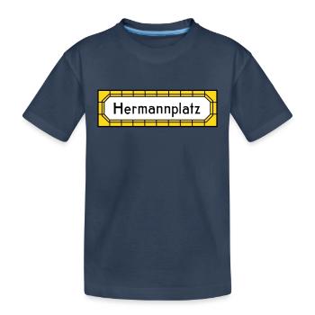 Hermannplatz NEUKÖLLN - Kinder Premium Bio T-Shirt - Navy - Vorne