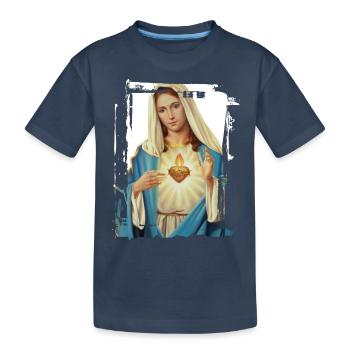 Holly Mary Maria Madonna Mariana Vierge Marie - T-shirt bio Premium Enfant - bleu marine - Devant