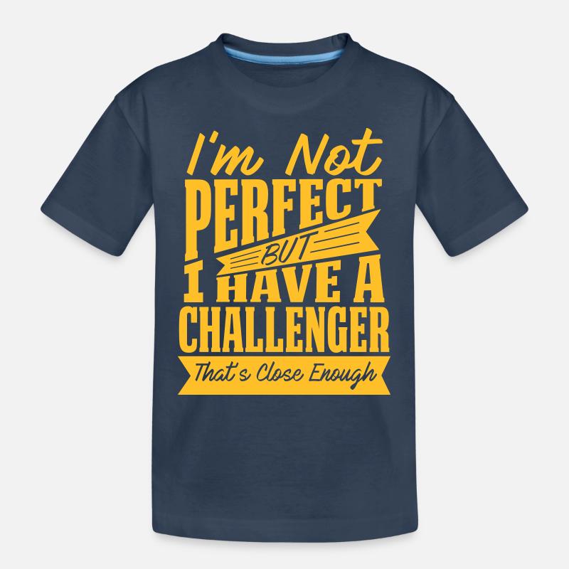 PERFEKT MIT CHALLENGER - Kinder Premium Bio T-Shirt - Navy