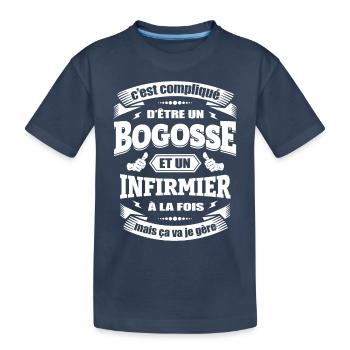 BOGOSSE ET INFIRMIER - T-shirt bio Premium Enfant - bleu marine - Devant