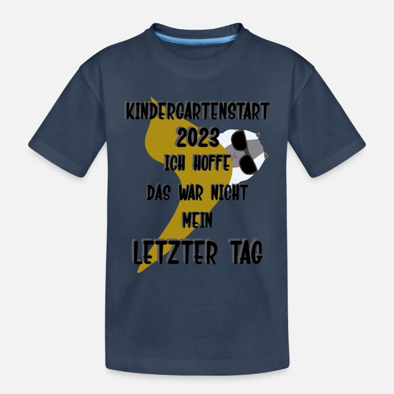 Kindergartenstart - Kinder Premium Bio T-Shirt - Navy