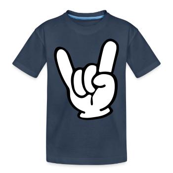 Jupe Main - T-shirt bio Premium Enfant - bleu marine - Devant
