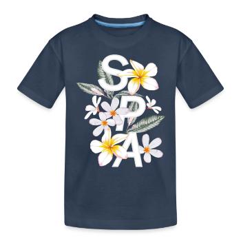 Femmes girl power design art féminisme féminin SPA - T-shirt bio Premium Enfant - bleu marine - Devant