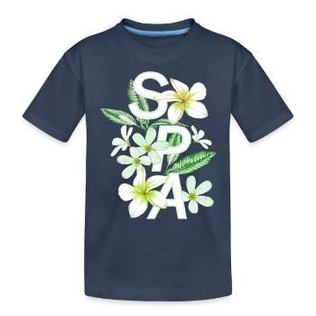 Femmes girl power design art féminisme féminin SPA - T-shirt bio Premium Enfant - bleu marine - Devant