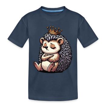 Hérisson Hérisson Amoureux des hérissons Propriétaire de hérisson Gardien de hérissons Stinger - T-shirt bio Premium Enfant - bleu marine - Devant