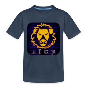 LION (Lion) - T-shirt bio Premium Enfant - bleu marine - Devant