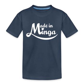 Fabriqué à Minga - pour de vrai Münchner Kindl! - T-shirt bio Premium Enfant - bleu marine - Devant