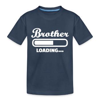 Bruder - Kinder Premium Bio T-Shirt - Navy - Vorne