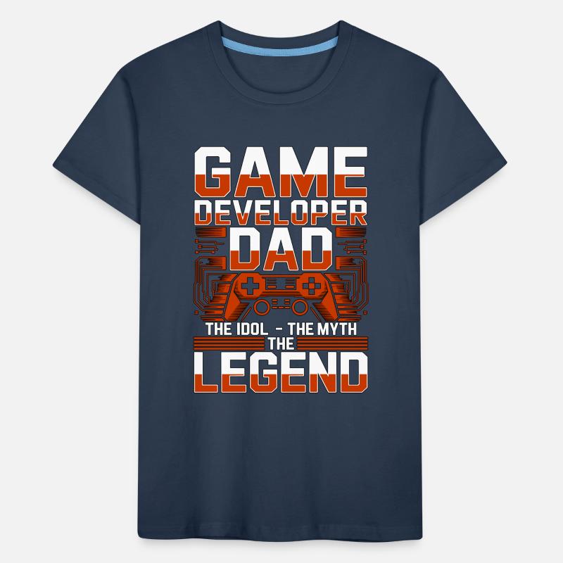 Game Developer Dad The Idol The Game Programmer Kinder Premium Bio T-Shirt