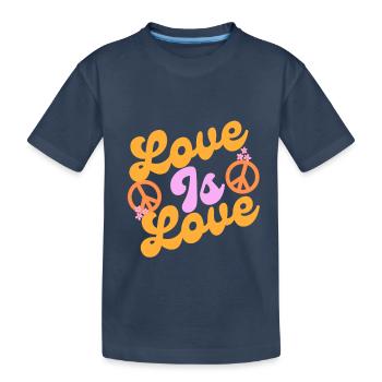 L’amour est l’amour - T-shirt bio Premium Enfant - bleu marine - Devant