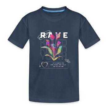 rave killed youth - Kinder Premium Bio T-Shirt - Navy - Vorne
