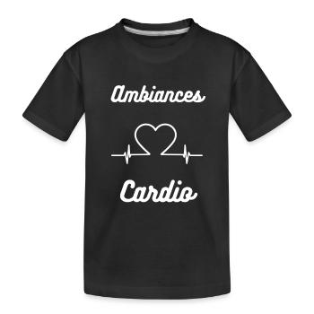 Ambiances Cardio : Entrainement Cardio au sérieux - T-shirt bio Premium Enfant - noir - Devant