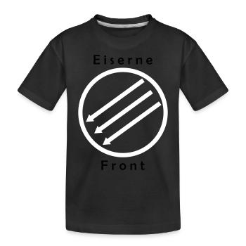Eiserne Front - Drei Pfeile - Kinder Premium Bio T-Shirt - Schwarz - Vorne