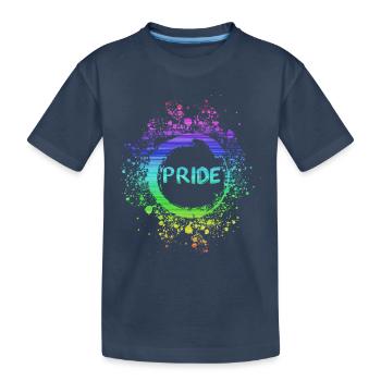 gay,gay pride,pride, LGBT,regenbogen - Kinder Premium Bio T-Shirt - Navy - Vorne
