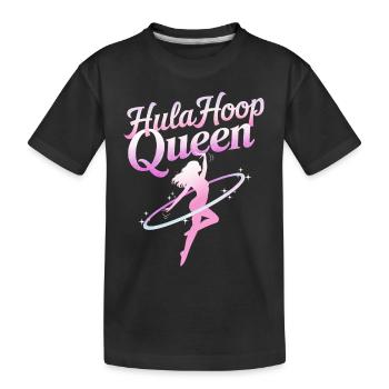 Danse Cerceau Fille Danseuse Cerceau - T-shirt bio Premium Enfant - noir - Devant