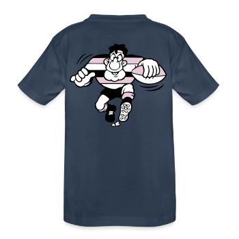 00rugby - Kinder Premium Bio T-Shirt - Navy - Hinten
