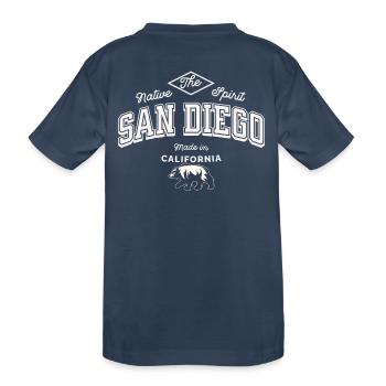 San Diego The native spirit - Kids' Premium Organic T-Shirt - navy - Back
