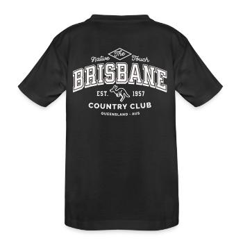 Brisbane Queensland country club - Kids' Premium Organic T-Shirt - black - Back
