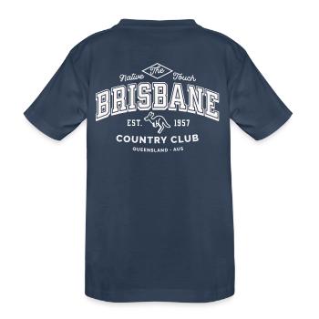 Brisbane Queensland Country Club - Kinder Premium Bio T-Shirt - Navy - Hinten