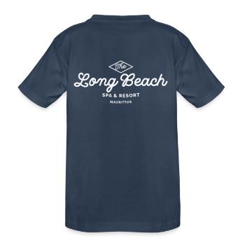 Long Beach Mauritius - Kids' Premium Organic T-Shirt - navy - Back