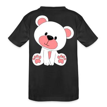 teddy bear - Kids' Premium Organic T-Shirt - black - Back