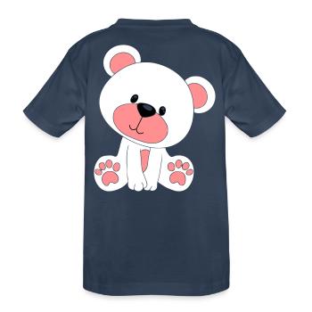 ours en peluche - T-shirt bio Premium Enfant - bleu marine - Dos