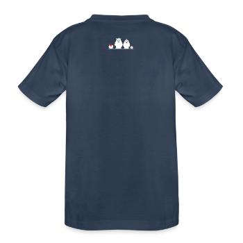 Yéti | Personnages | Famille - T-shirt bio Premium Enfant - bleu marine - Dos