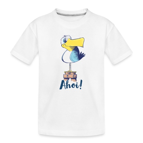 Lustige Ahoi Moewe - Teenager Premium Bio T-Shirt