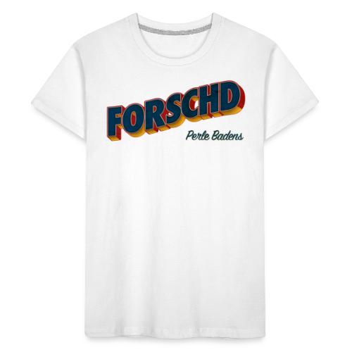 Forschd - Perle Badens - Vintage Logo ohne Bild - Teenager Premium Bio T-Shirt