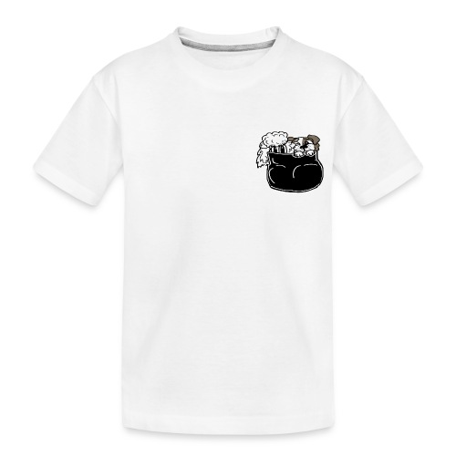 Taschenhunde schwarz - Teenager Premium Bio T-Shirt