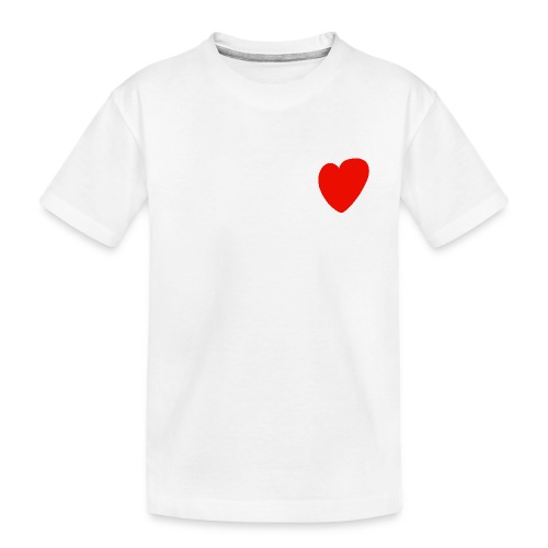Herz - Teenager Premium Bio T-Shirt
