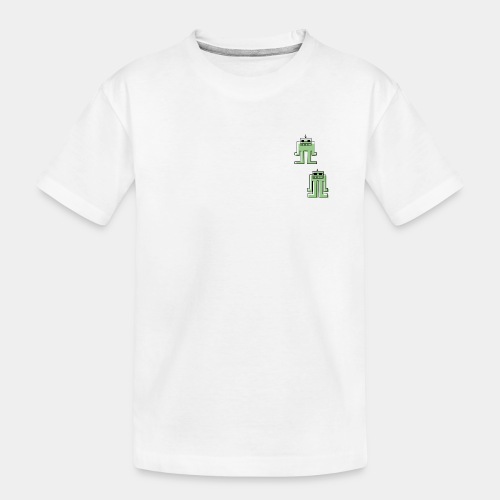robots in green - Teenager Premium Organic T-Shirt