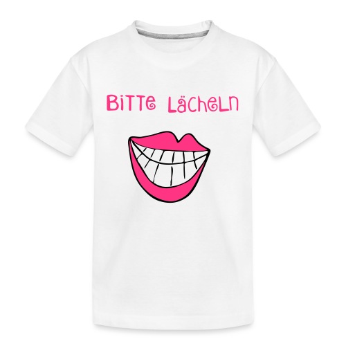 Bitte Lächeln - - Teenager Premium Bio T-Shirt