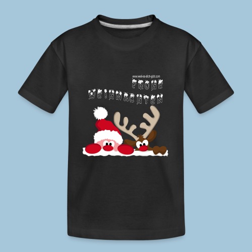 ☃️ Frohe Weihnachten | Spruch | Weihnachtsmann - Teenager Premium Bio T-Shirt