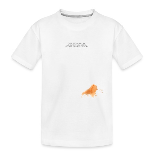Ketchupvlek - Teenager premium biologisch T-shirt