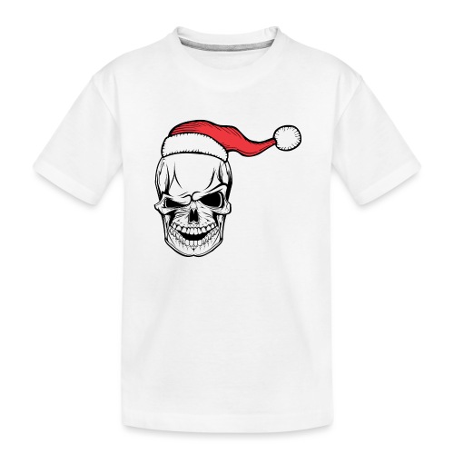 Weihnachten Xmas Totenkopf - Teenager Premium Bio T-Shirt