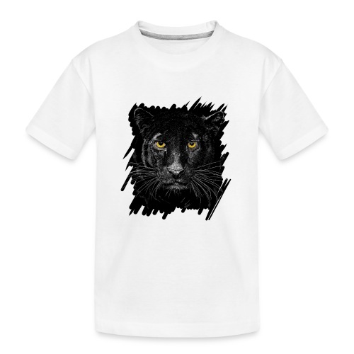 Schwarzer Panther - Teenager Premium Bio T-Shirt