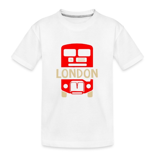 London Bus Roter Doppeldecker London Fan Souvenir - Teenager Premium Bio T-Shirt
