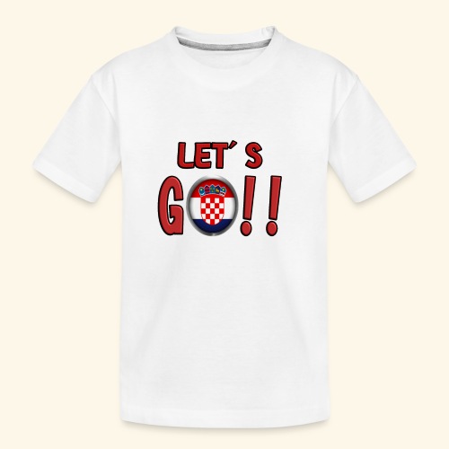 Go Croatia - Maglietta ecologica premium per ragazzi