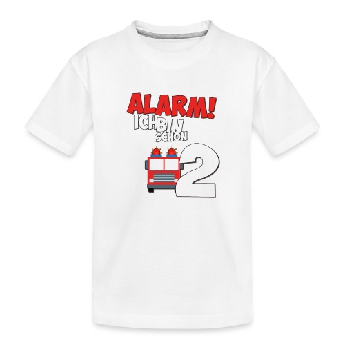 Feuerwehrauto 2. Geburtstag Jungen 2 Jahre - Teenager Premium Bio T-Shirt