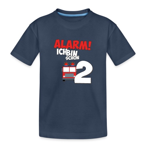 Feuerwehrauto 2. Geburtstag Jungen 2 Jahre - Teenager Premium Bio T-Shirt
