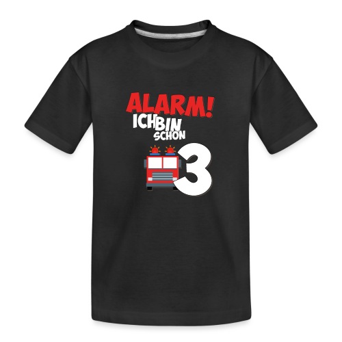 Feuerwehrauto 3. Geburtstag Jungen 3 Jahre - Teenager Premium Bio T-Shirt