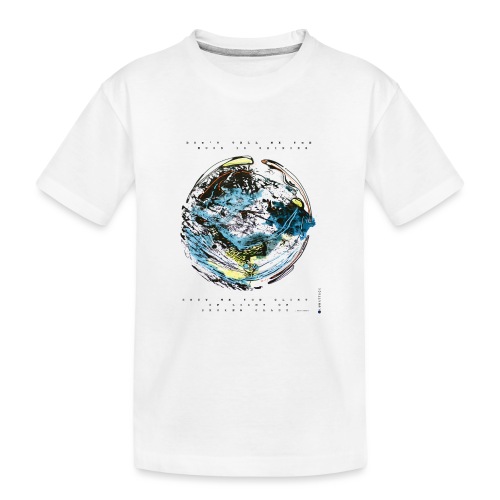 BIAŁY POŁYSK ŚWIATŁA - Ekologiczna koszulka młodzieżowa Premium